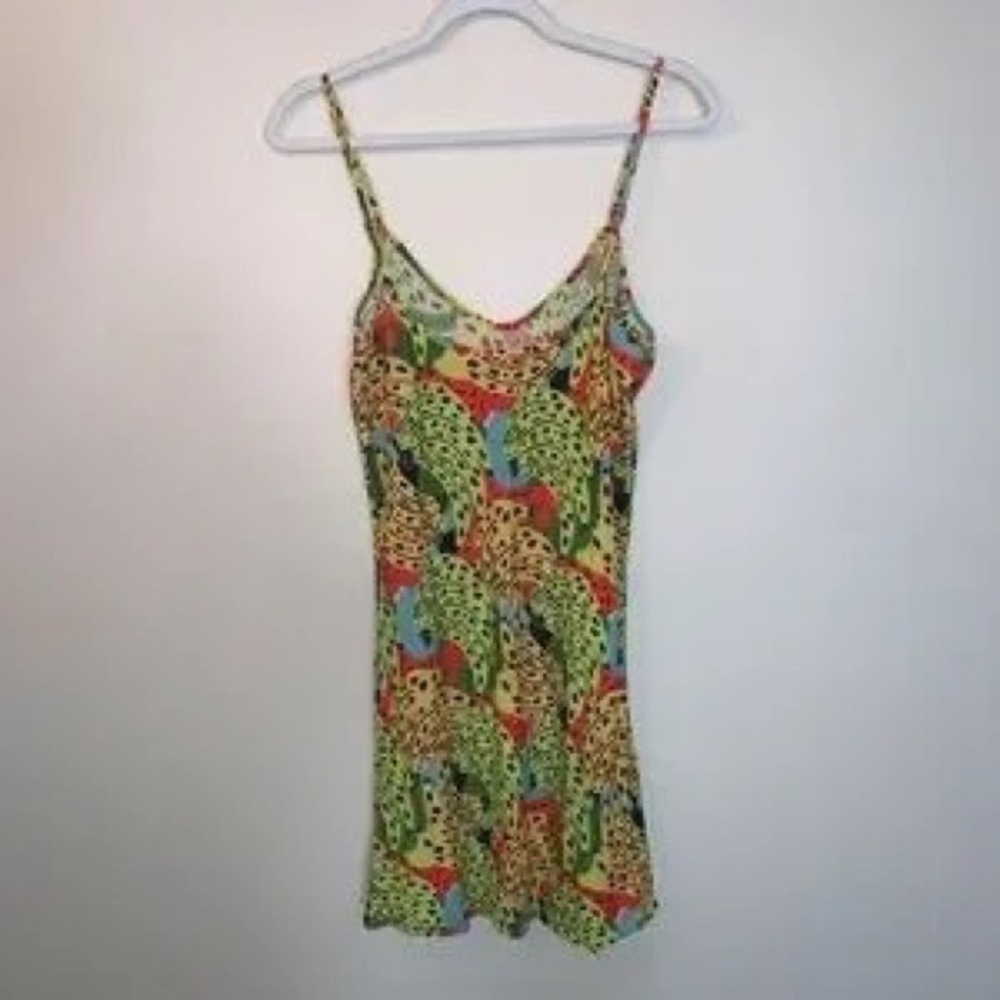Colorful Animal Print Slip Dress - Picture 2 of 2